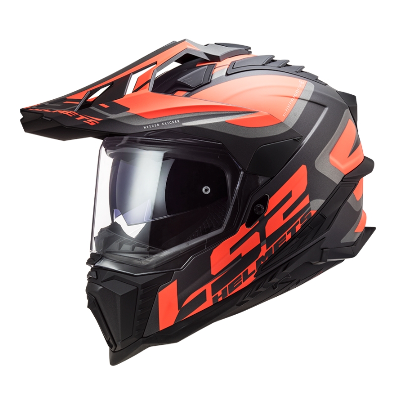 Enduro kaciga LS2 MX701 Explorer Alter crno-narančasto-siva - II. kvaliteta