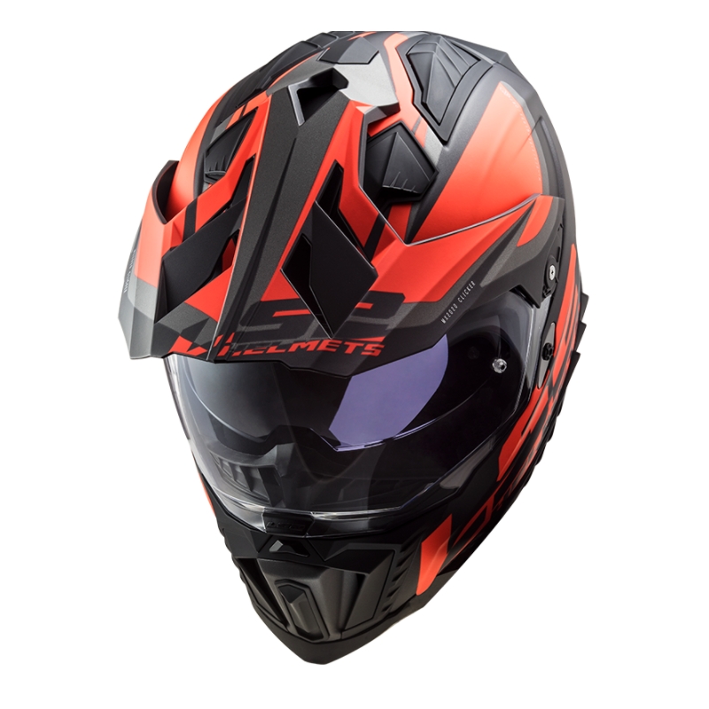 Enduro kaciga LS2 MX701 Explorer Alter crno-narančasto-siva - II. kvaliteta