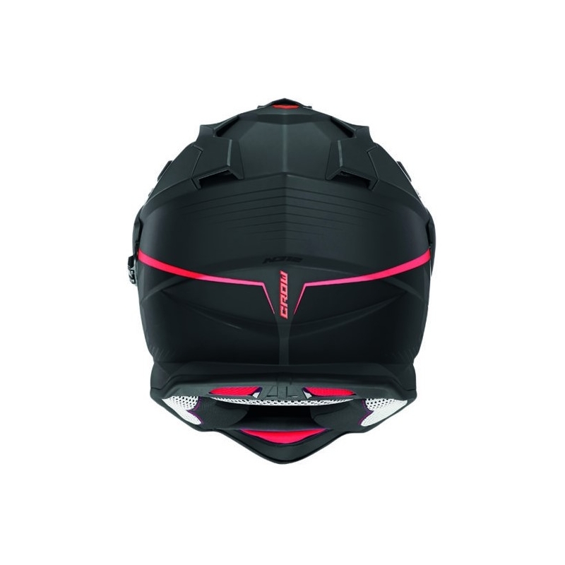Enduro kaciga NOX N312 Crow crno-crvena