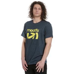 T-shirt majica Meatfly Podium tamnoplava rasprodaja