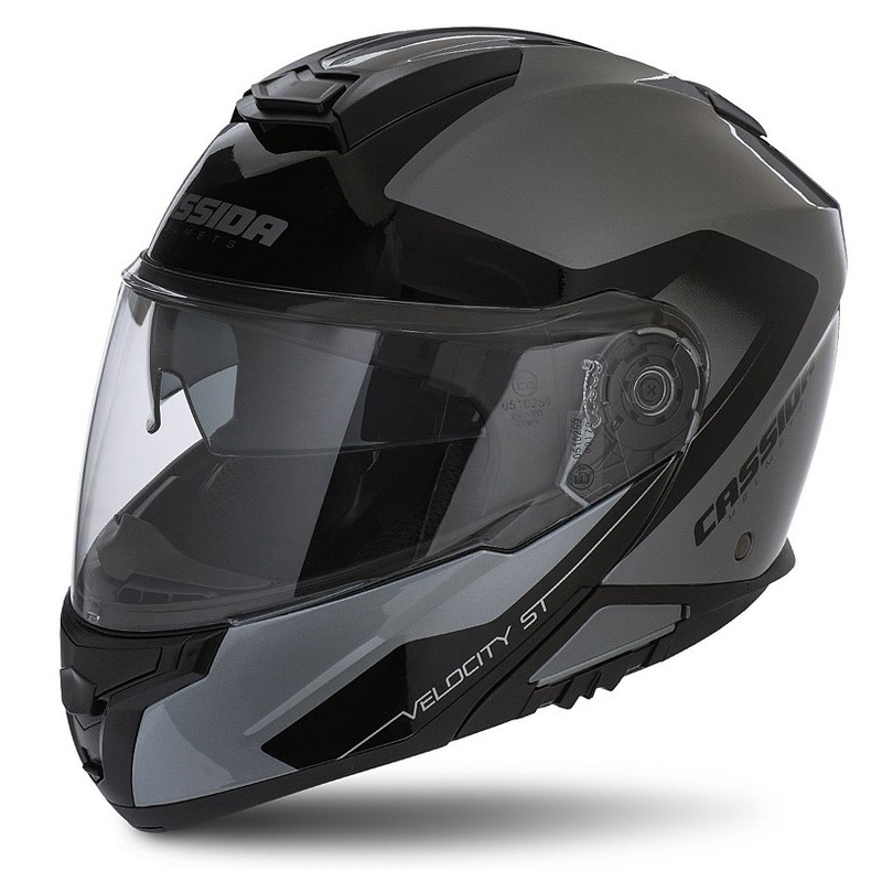 Preklopna kaciga Cassida Velocity ST 2.1 crno-srebrna