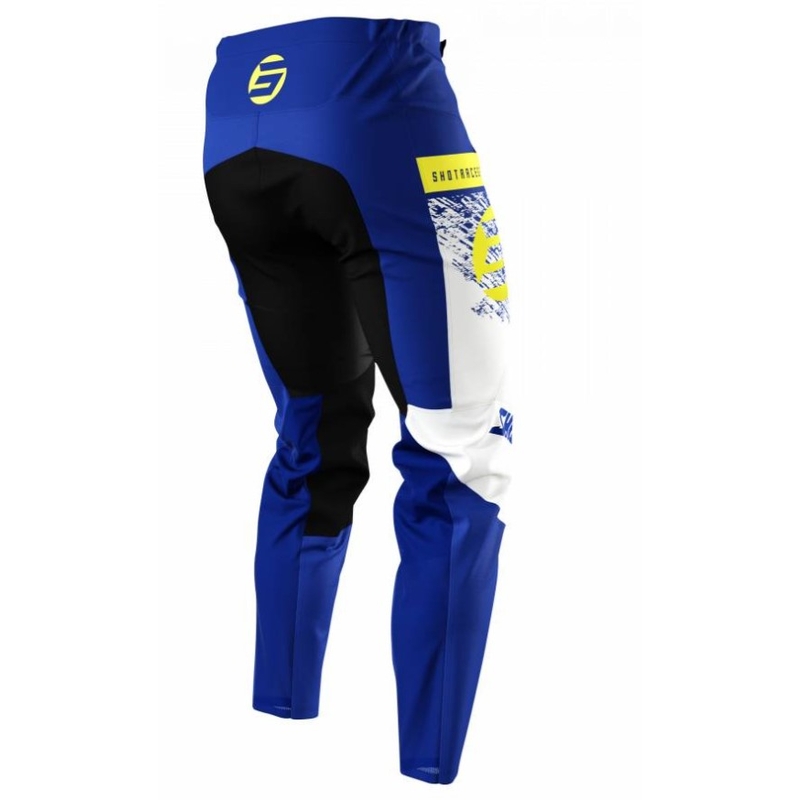 Shot Devo Roll dječje motocross hlače fluo žuto-plave rasprodaja