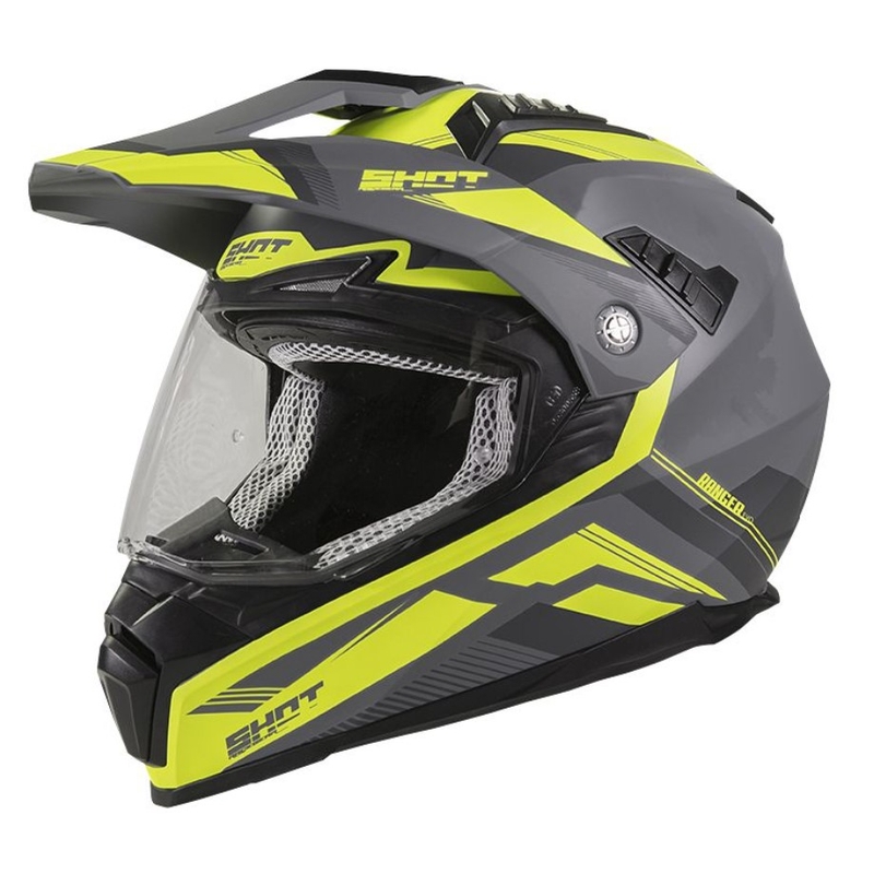 Enduro motoristička kaciga Shot Ranger Evolution sivo-fluo žuta rasprodaja