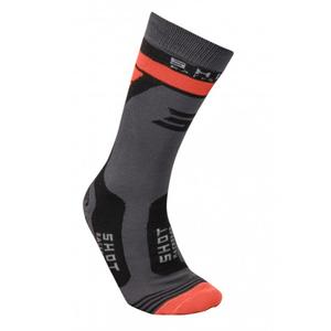 Shot Race 2.0 sivo-narančaste čarape