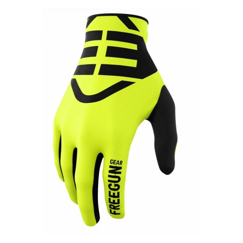 Motocross rukavice Shot Devo Skin crno-fluo žute