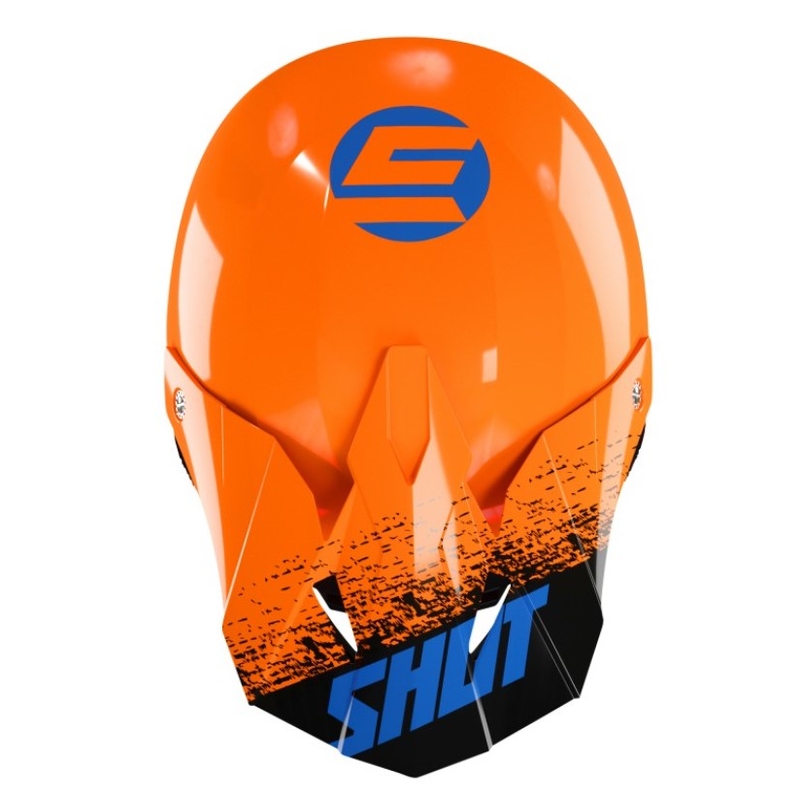 Shot Furious Roll Dječja Motocross kaciga crno-plavo-narančasta rasprodaja