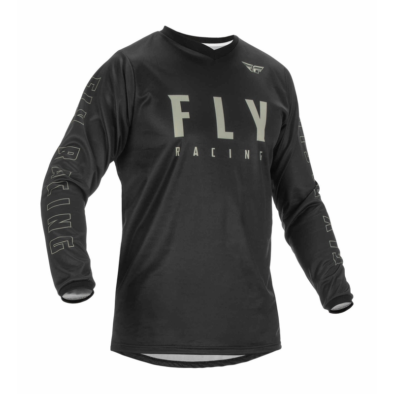 FLY Racing F-16 2022 motokros majica crno-siva