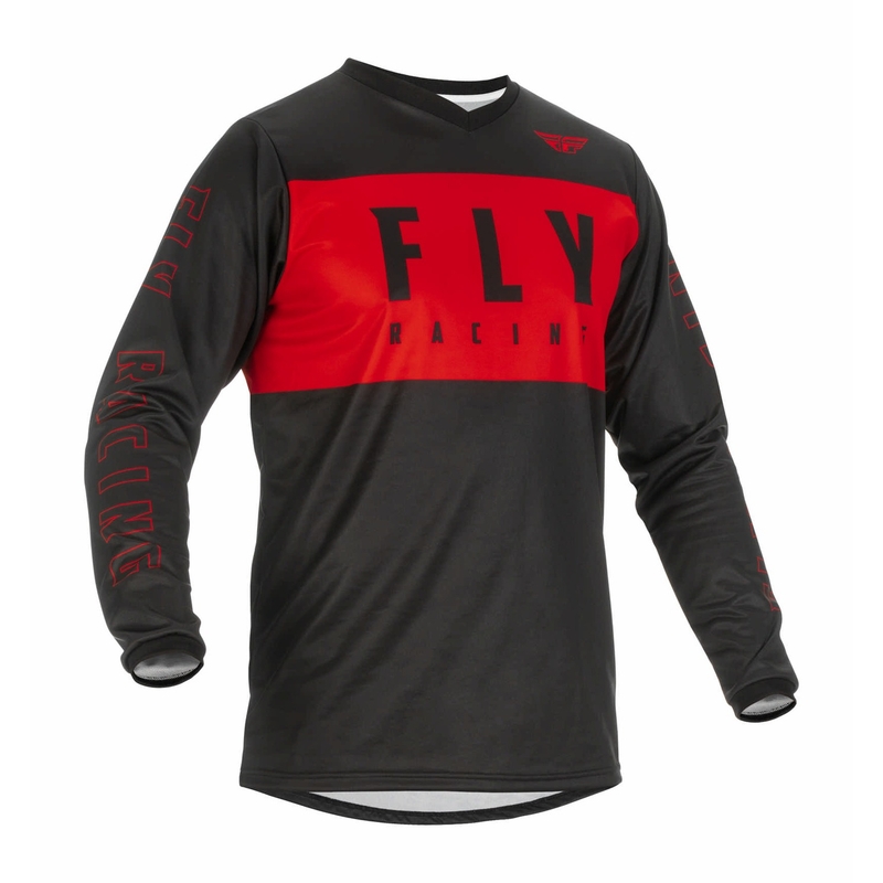FLY Racing F-16 2022 motokros majica crno-crvena