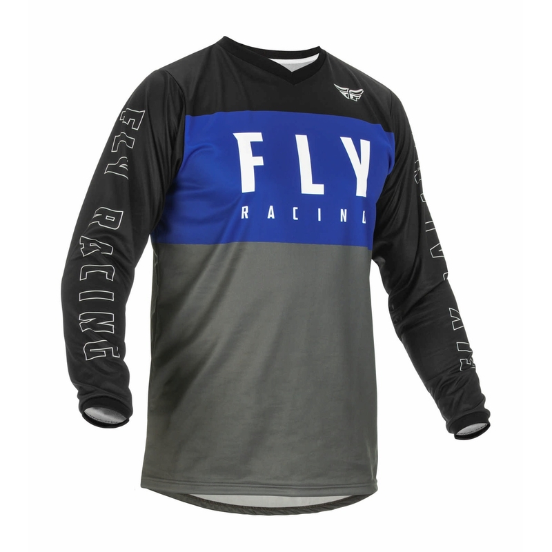 Motocross dres FLY Racing F-16 2022 sivo-crno-plavi