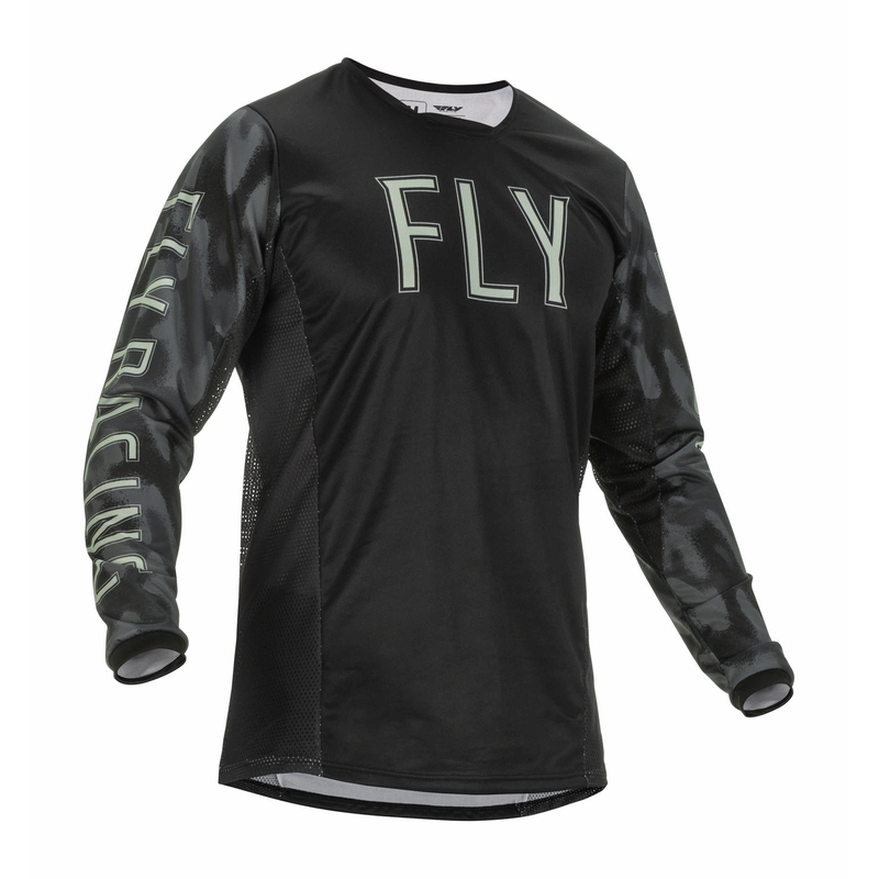 Motocross dres FLY Racing Kinetic SE 2022 crno-sivi camo