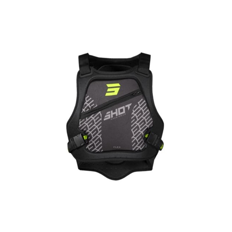 Dječji zaštitni prsluk Shot Armor crno-fluo žuti rasprodaja
