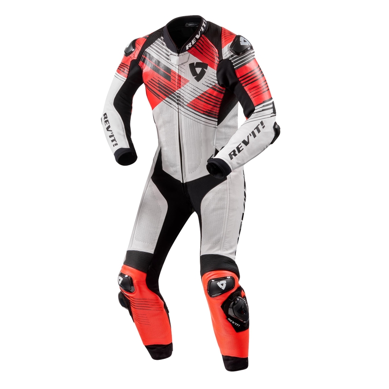 Jednodijelno motociklističko odijelo Revit Apex bijelo-crveno-crno rasprodaja