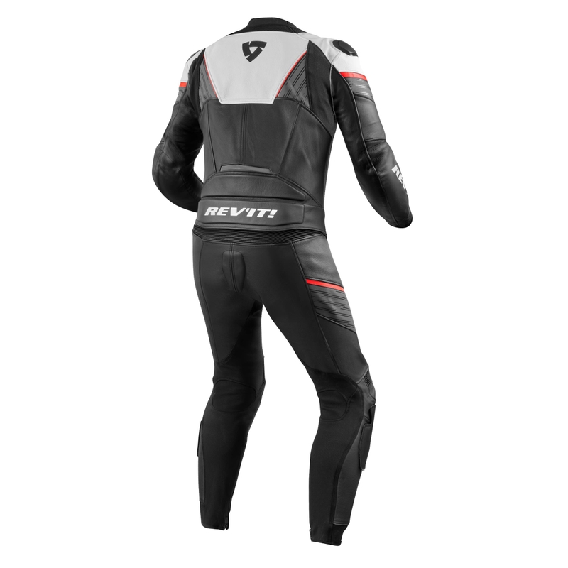 Revit Beta moto odijelo crno-bijelo-fluo crveno rasprodaja