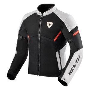 Motociklistička jakna Revit GT-R Air 3 crno-bijela-fluo crvena