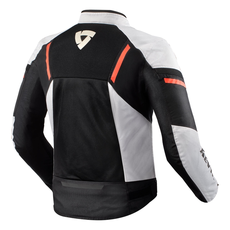 Motociklistička jakna Revit GT-R Air 3 crno-bijela-fluo crvena