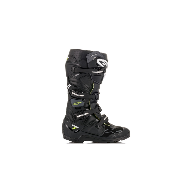 Alpinestars Tech 7 Enduro Drystar motociklističke čizme crno-sive-fluo žute