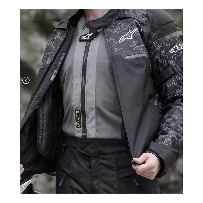 Alpinestars Tech-Air® prsluk s 5 zračnih jastuka sivo-crni