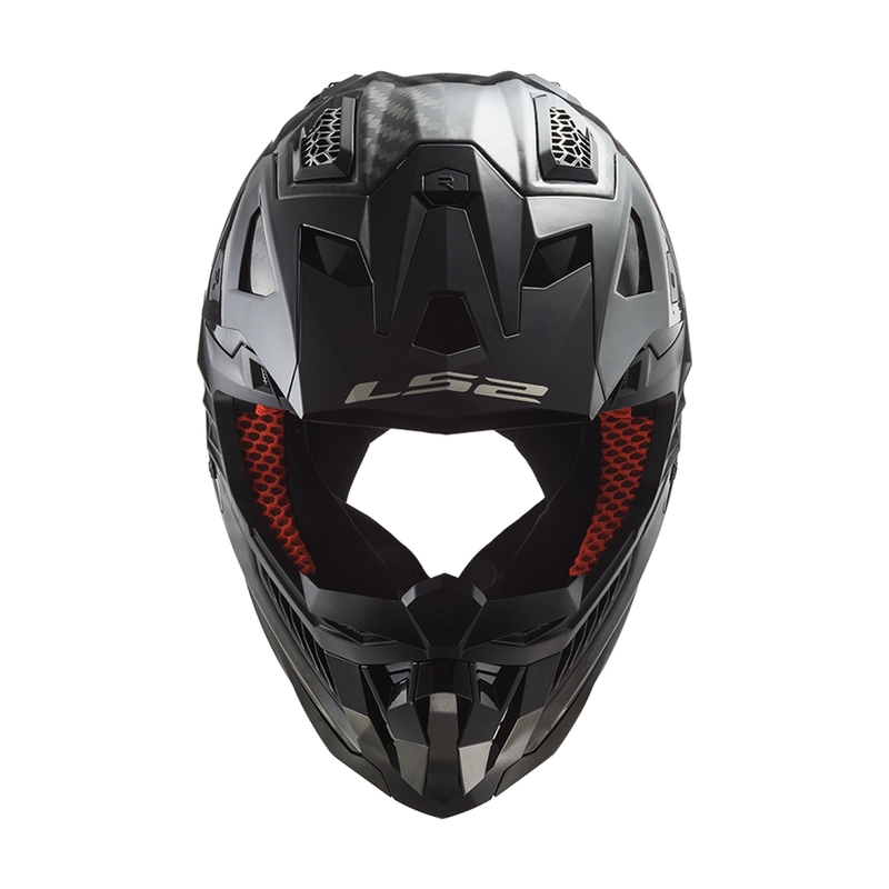 Kaciga za motocross LS2 MX703 X-Force Solid Carbon Black