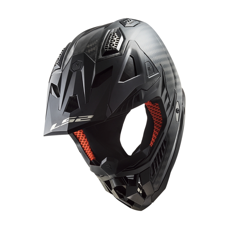 Kaciga za motocross LS2 MX703 X-Force Solid Carbon Black