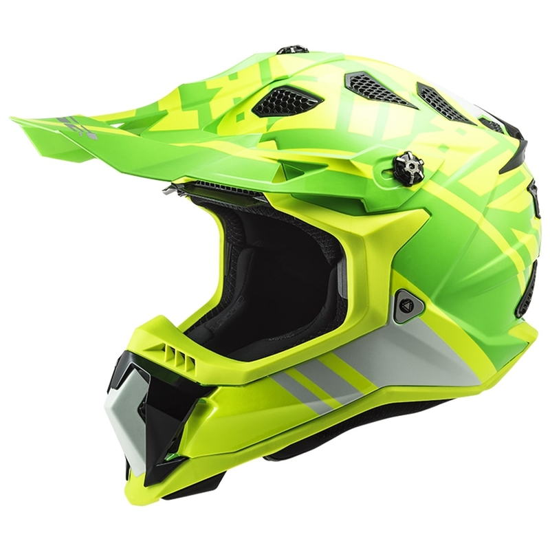 Motocross kaciga LS2 MX700 Subverter EVO Gammax fluo žuto-zelena