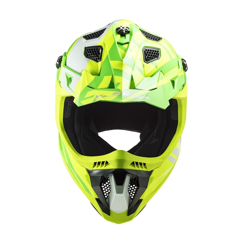 Motocross kaciga LS2 MX700 Subverter EVO Gammax fluo žuto-zelena