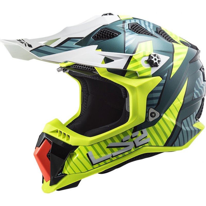 Kaciga za motocross LS2 MX700 Subverter EVO Astro Green-Fluo Yellow