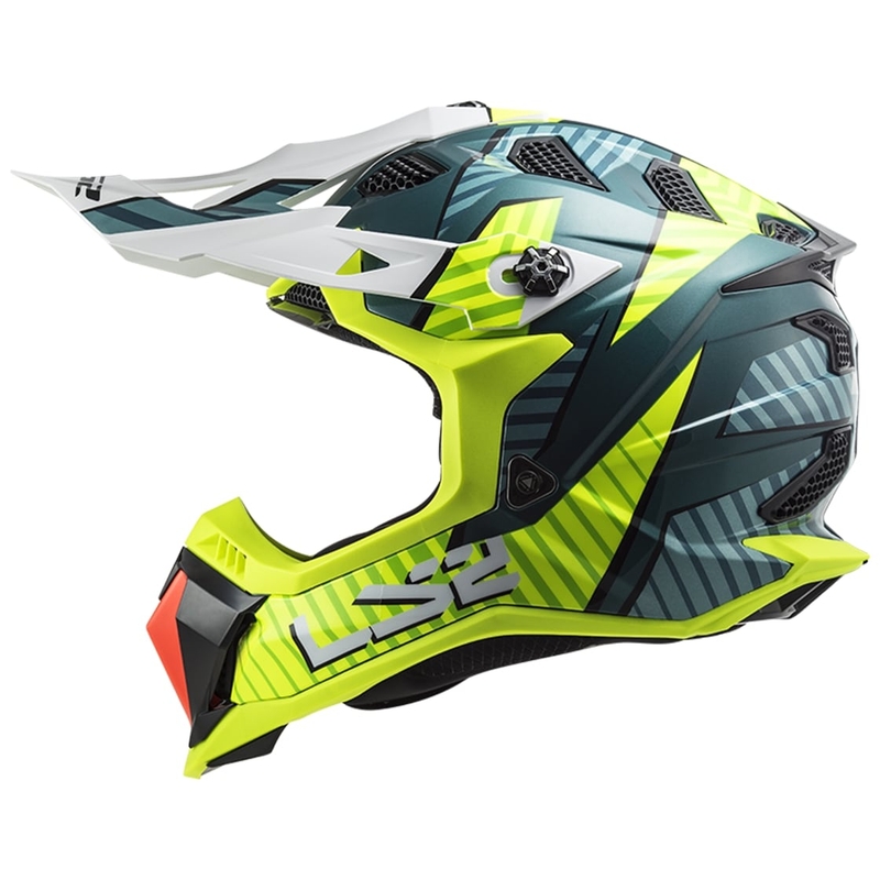 Kaciga za motocross LS2 MX700 Subverter EVO Astro Green-Fluo Yellow