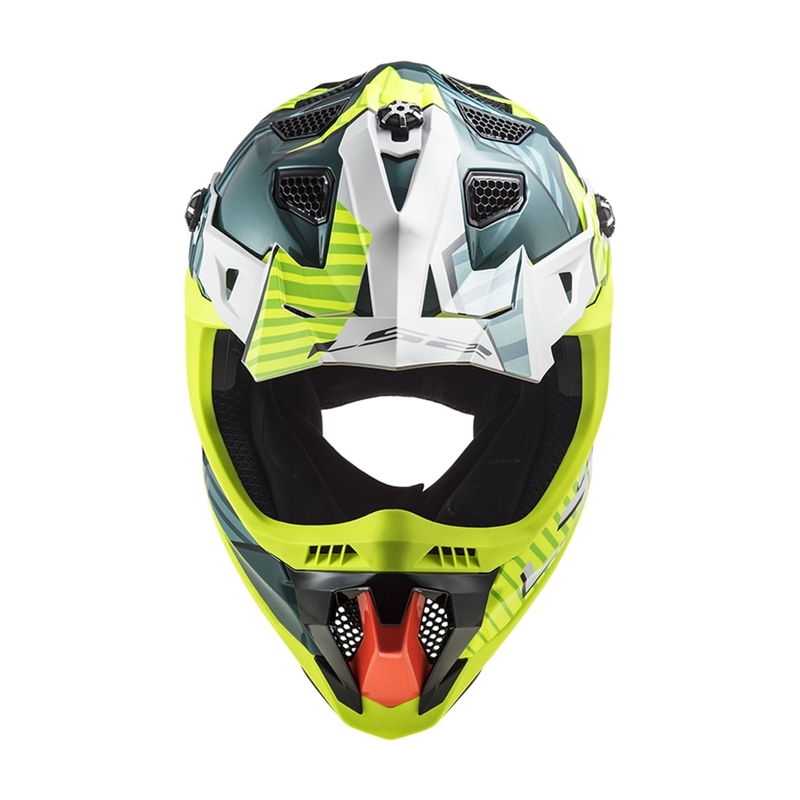 Kaciga za motocross LS2 MX700 Subverter EVO Astro Green-Fluo Yellow