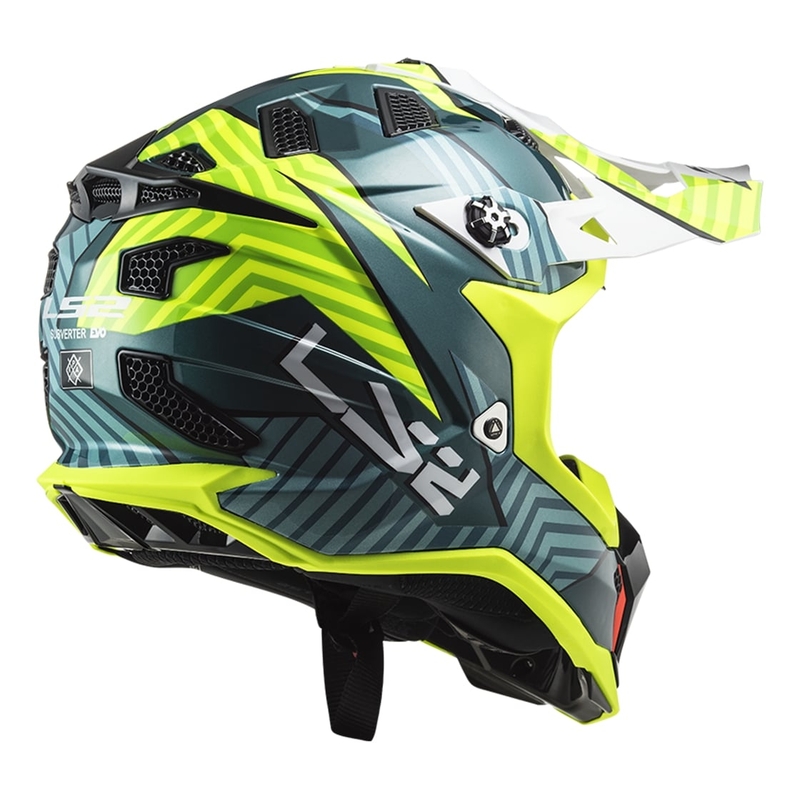 Kaciga za motocross LS2 MX700 Subverter EVO Astro Green-Fluo Yellow