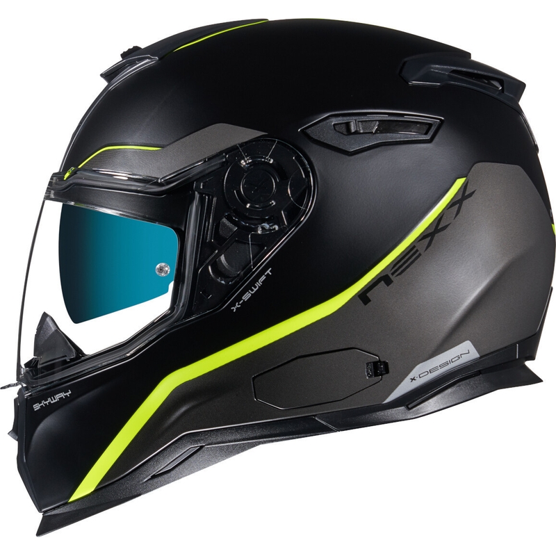 Integralna motoristička kaciga NEXX SX.100 Skyway crna-fluo žuta rasprodaja