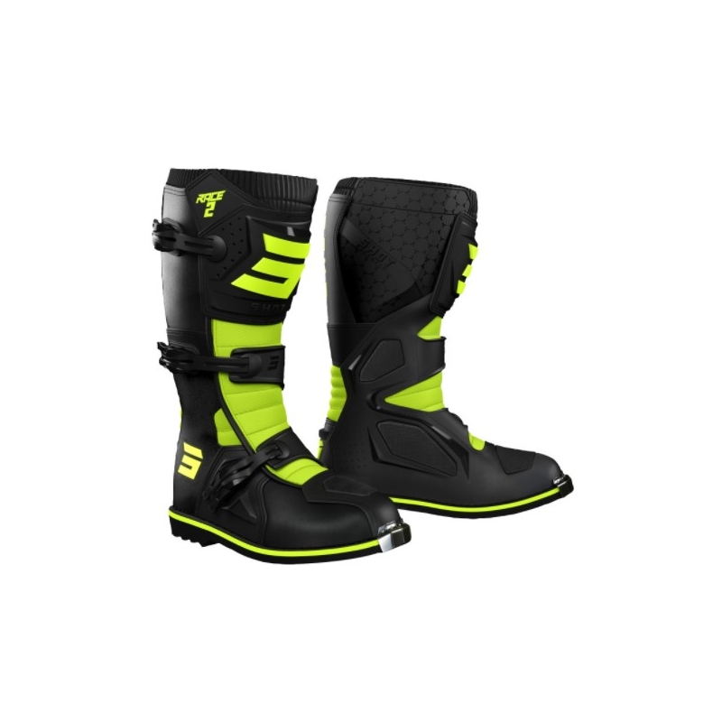 Shot Race 2 motociklističke čizme crno-fluo žute rasprodaja