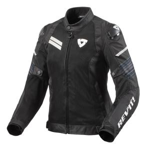 Ženska motociklistička jakna Revit Apex Air H2O Crno-bijela rasprodaja