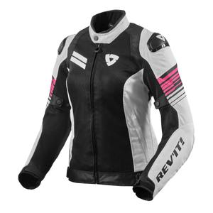 Ženska motociklistička jakna Revit Apex Air H2O bijelo-crno-roza rasprodaja