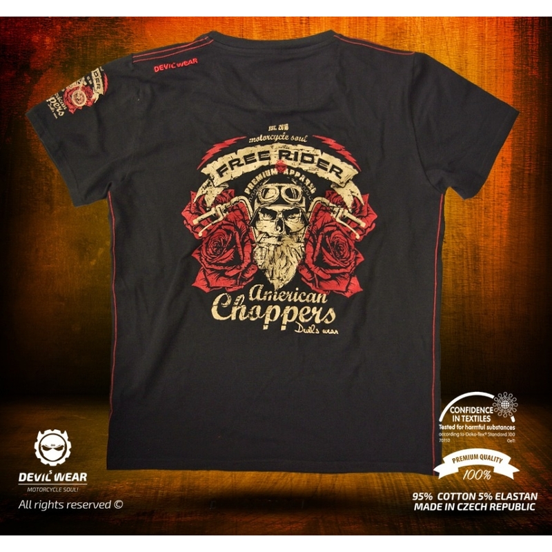 Devils Wear - Free Rider American Choppers muška majica