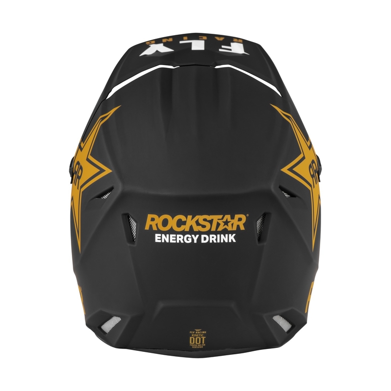 Motocross kaciga FLY Racing Kinetic Rockstar crno-zlatna