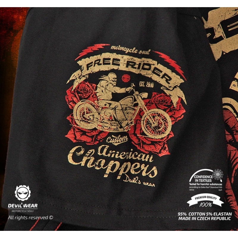 Devils Wear - Free Rider American Choppers muška majica
