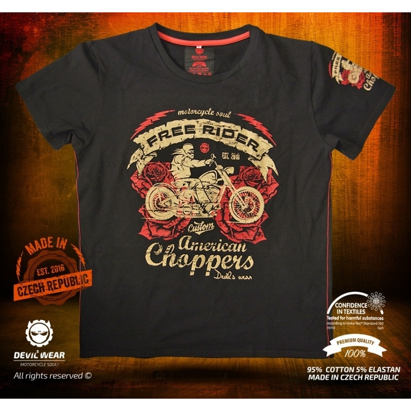 Devils Wear - Free Rider American Choppers muška majica