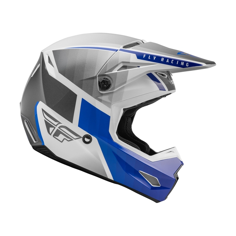 Motocross kaciga FLY Racing Kinetic Drift plavo-sivo-bijela