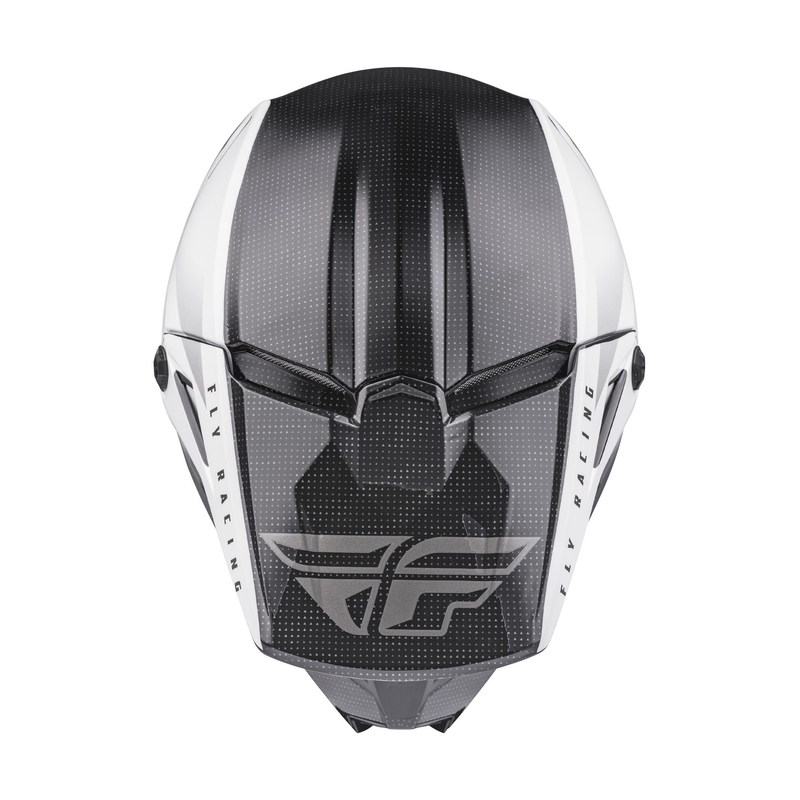FLY Racing Kinetic Straight Motocross kaciga Crno-bijela rasprodaja