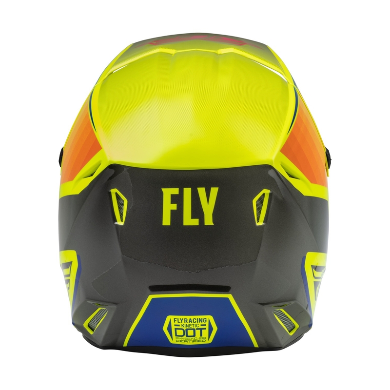 Dječja kaciga za motocross FLY Racing Kinetic Drift plavo-fluo žuto-siva