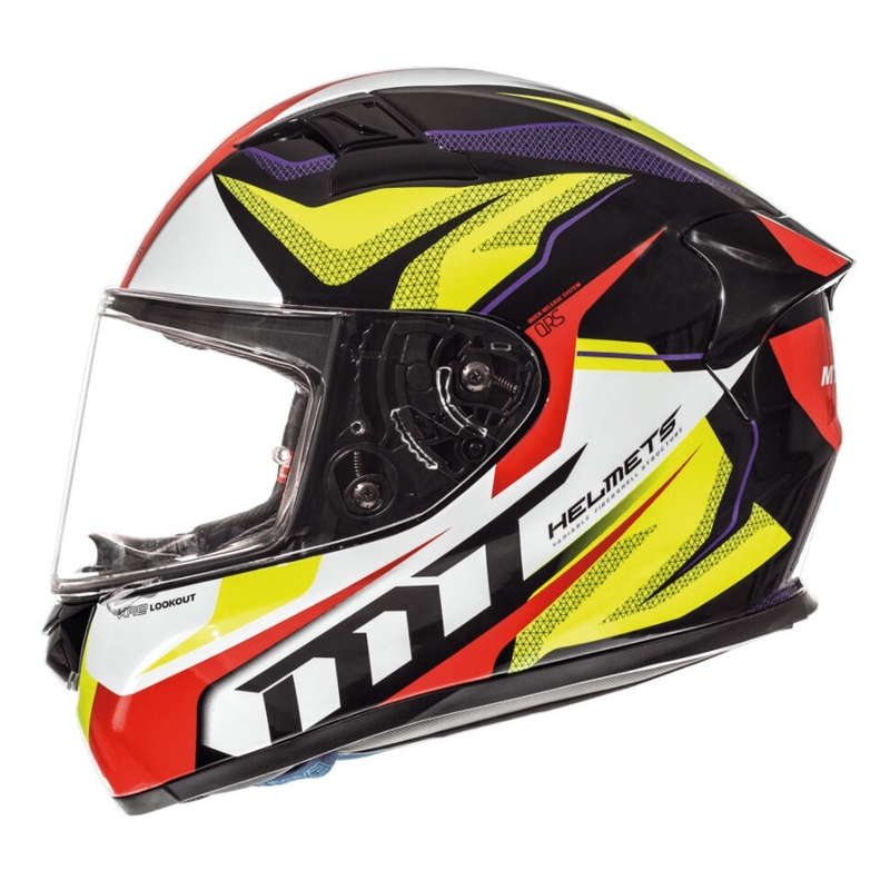Integralna motociklistička kaciga MT Kre Lookout crveno-fluo žuta