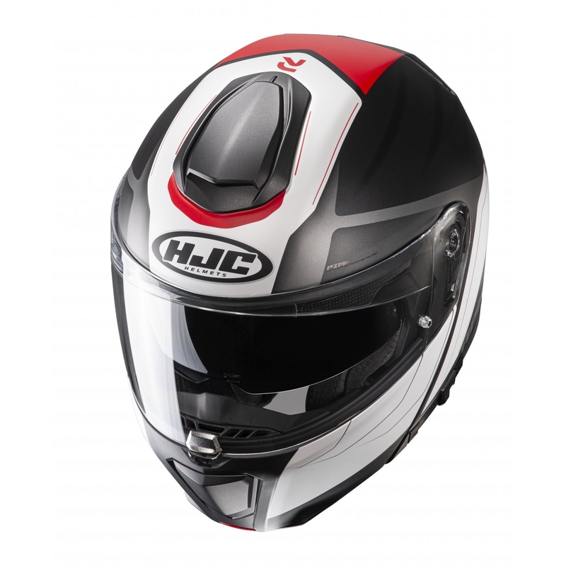 HJC RPHA 90S Cadan MC1SF preklopna motociklistička kaciga crno-bijelo-crvena