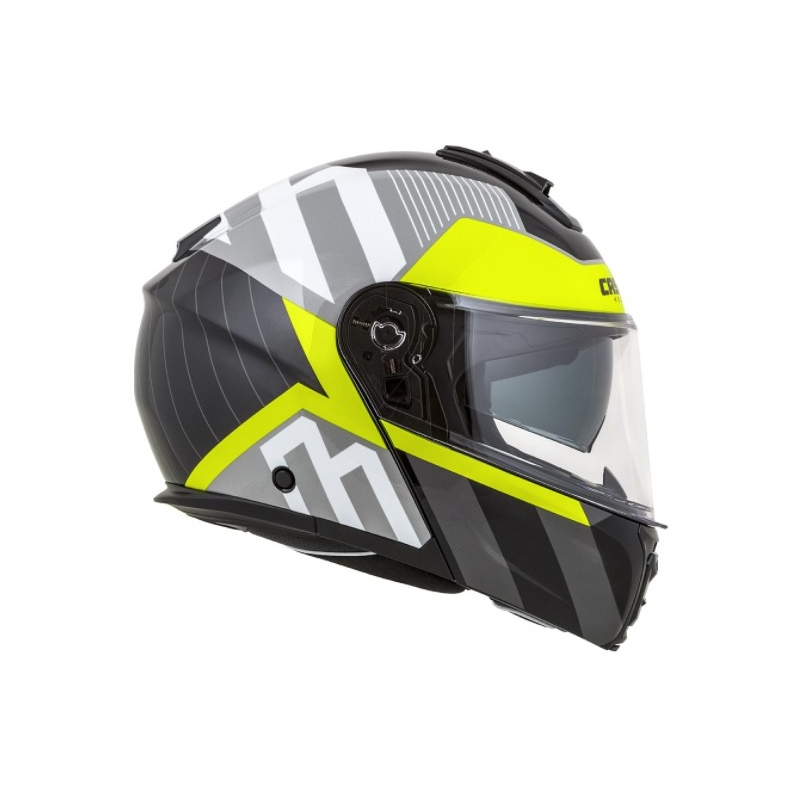 Motociklistička kaciga na preklop Cassida Modulo 2.0 Profil bijela-siva-crna-fluo žuta