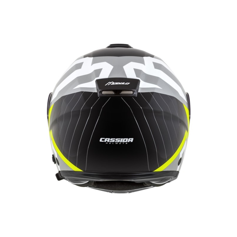 Motociklistička kaciga na preklop Cassida Modulo 2.0 Profil bijela-siva-crna-fluo žuta
