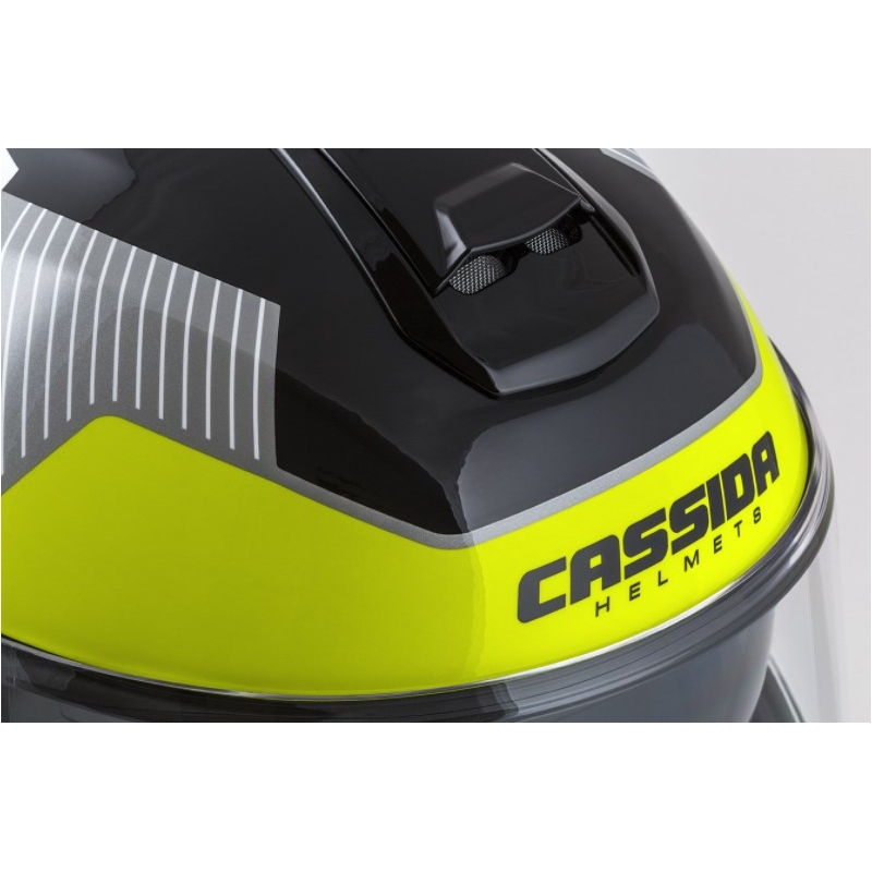 Motociklistička kaciga na preklop Cassida Modulo 2.0 Profil bijela-siva-crna-fluo žuta