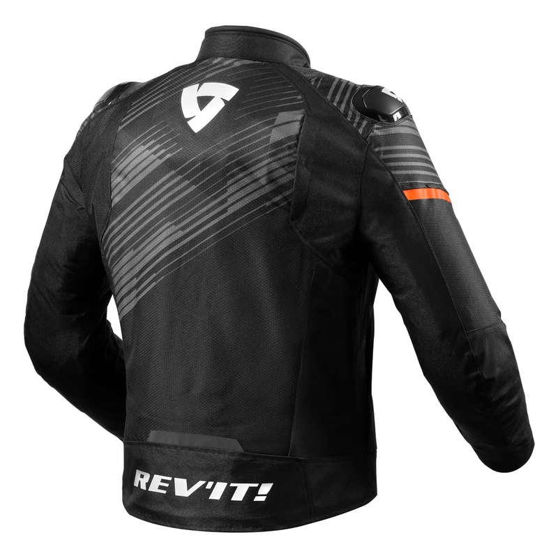 Motociklistička jakna Revit Apex H2O Black-Fluo Orange rasprodaja