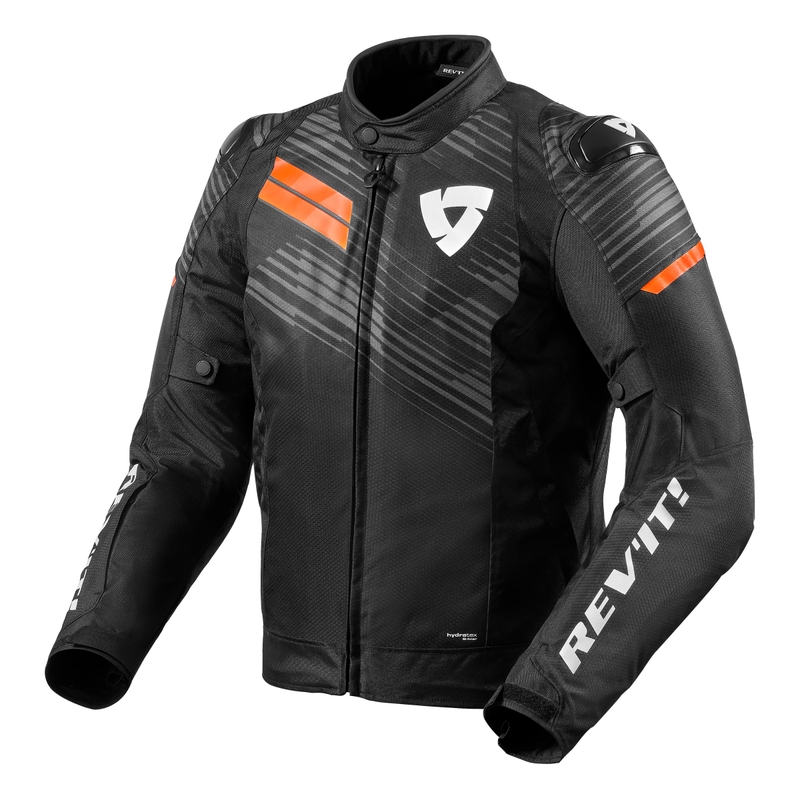 Motociklistička jakna Revit Apex H2O Black-Fluo Orange rasprodaja