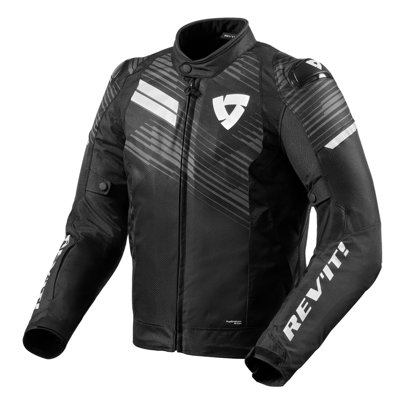 Motociklistička jakna Revit Apex H2O crno-bijela rasprodaja