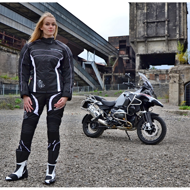 Žensko moto odijelo RSA SW-01 bijelo - 2 dijela rasprodaja