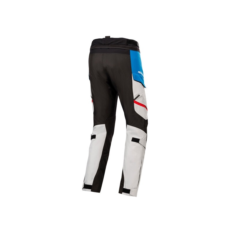 Alpinestars Andes Drystar Honda motociklističke hlače svijetlo sivo-crno-plavo-crvene